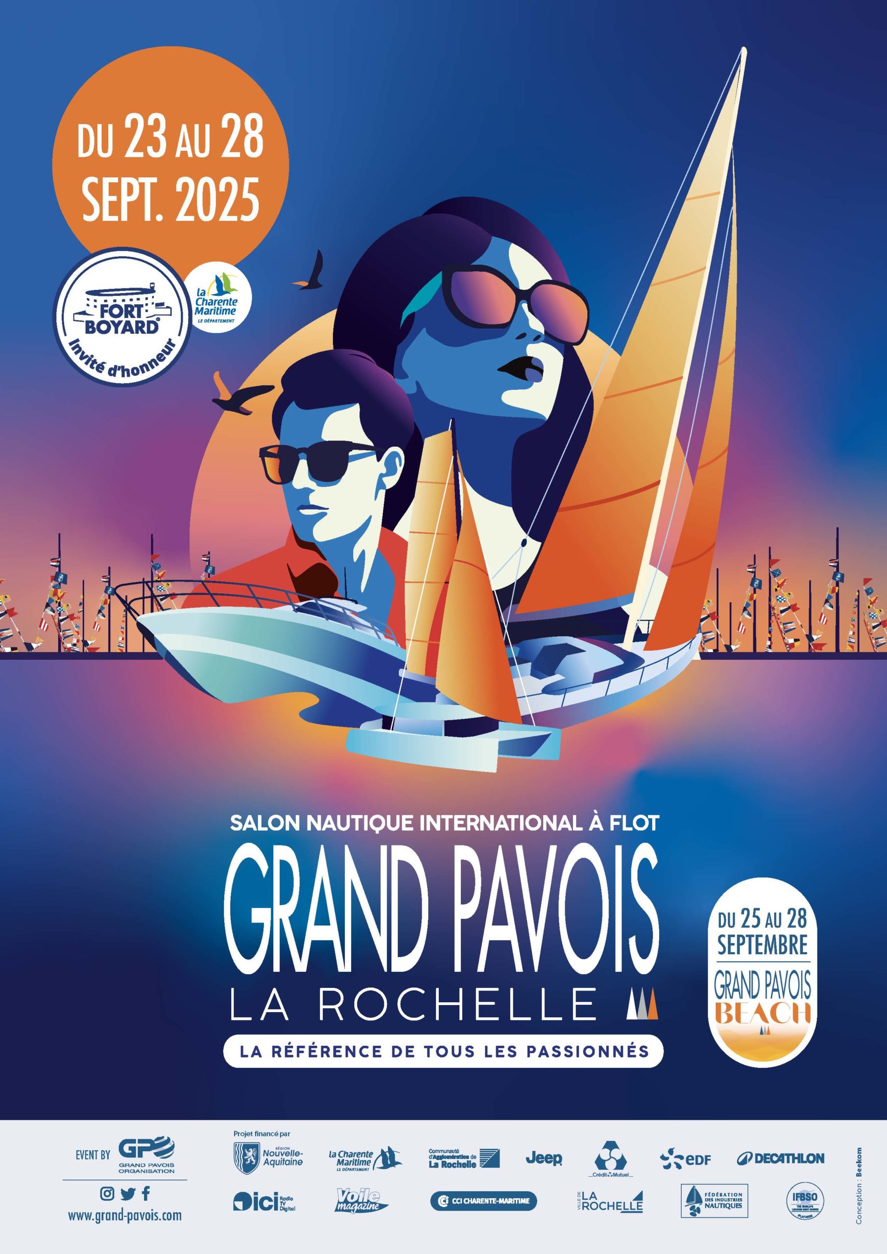 Affiche A4 Grand Pavois La Rochelle 2025 Affiche A4 Grand Pavois La Rochelle 2025