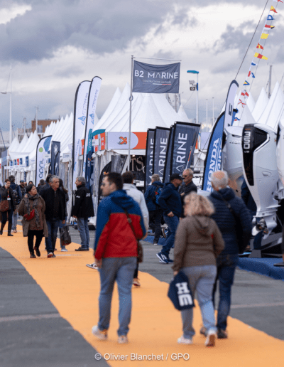 Grand Pavois La Rochelle 2025 - Allées stands bateaux à terre - Crédit photo_Olivier Blanchet