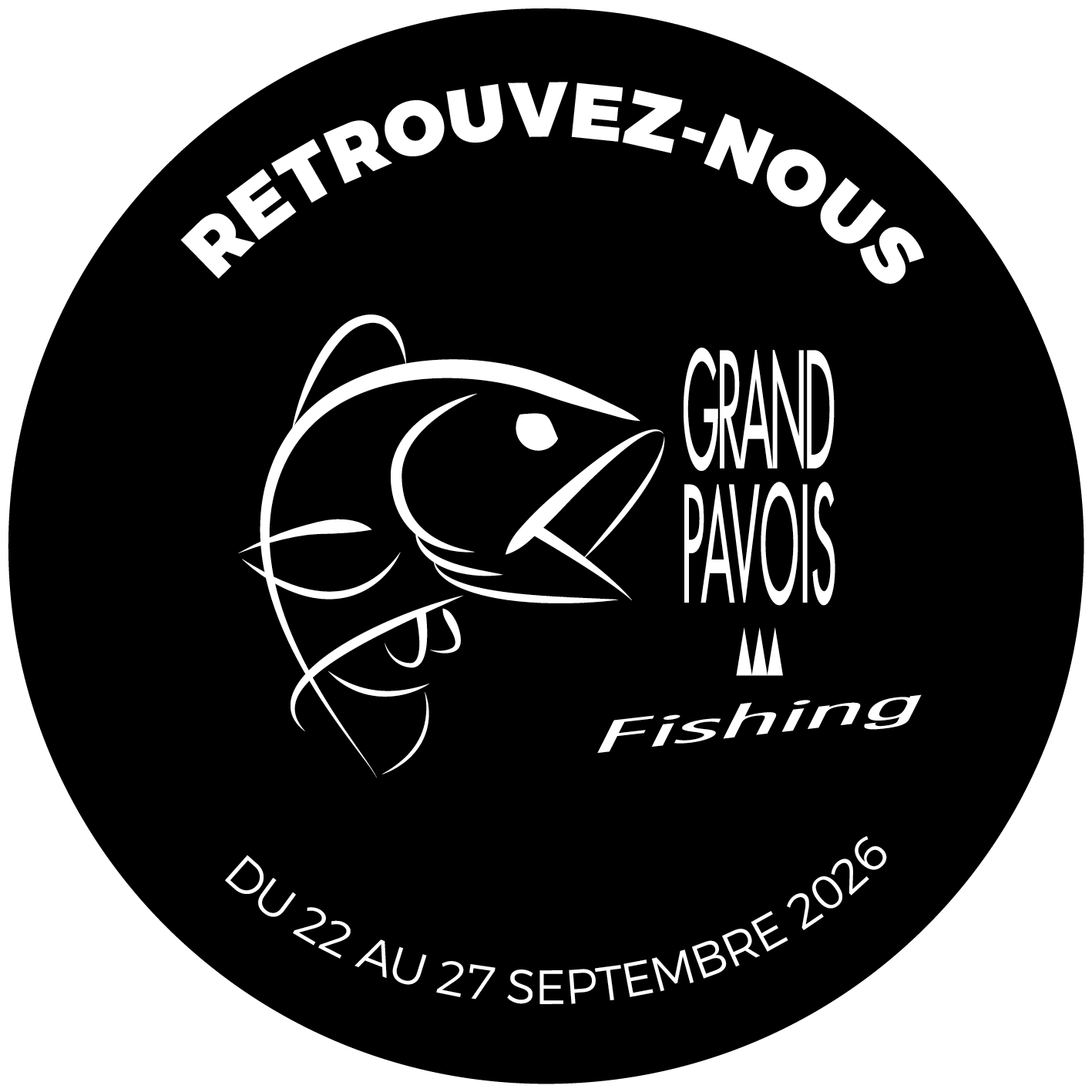 Patch exposant - Retrouvez-nous - GPFishing