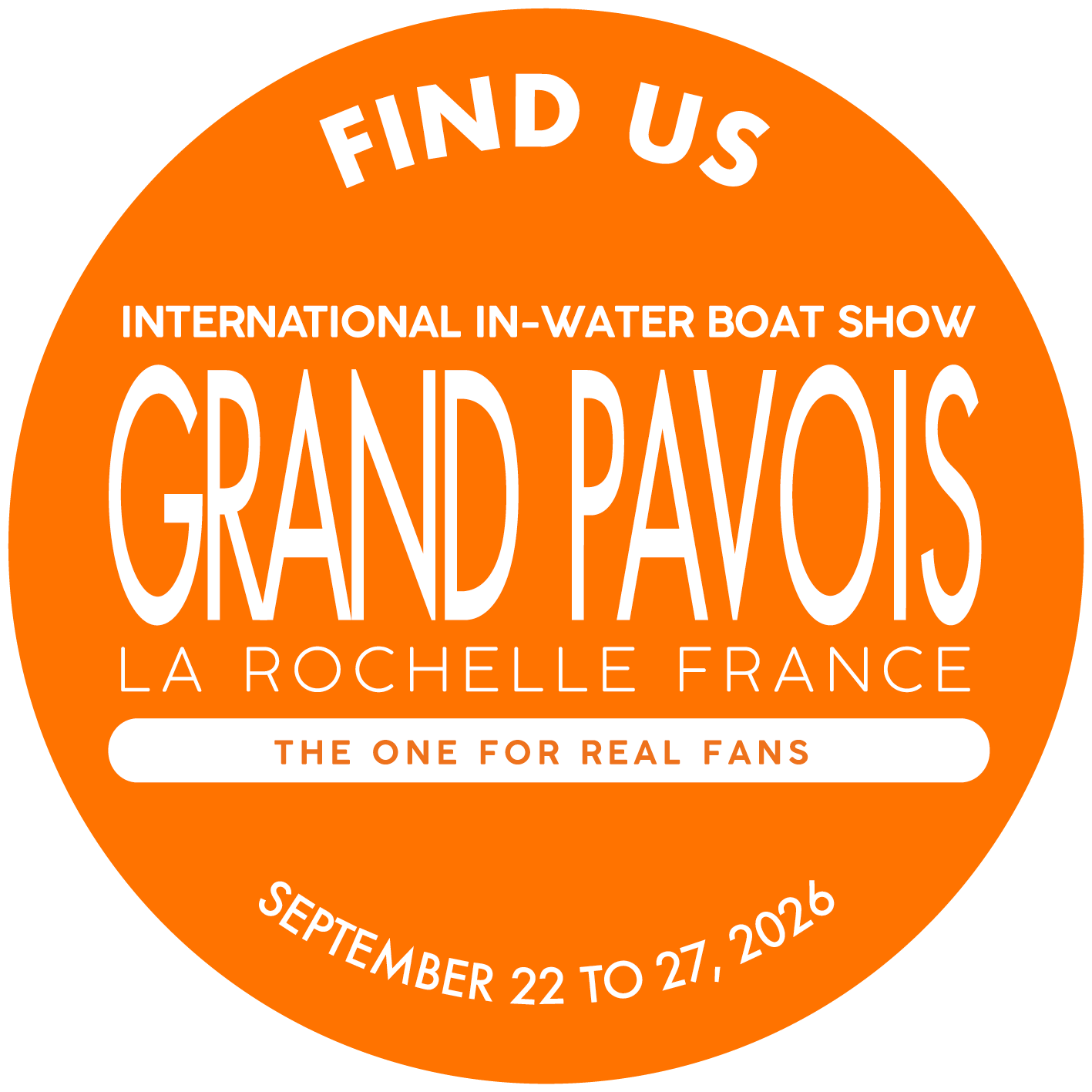 Exhibitor sticker Grand Pavois La Rochelle