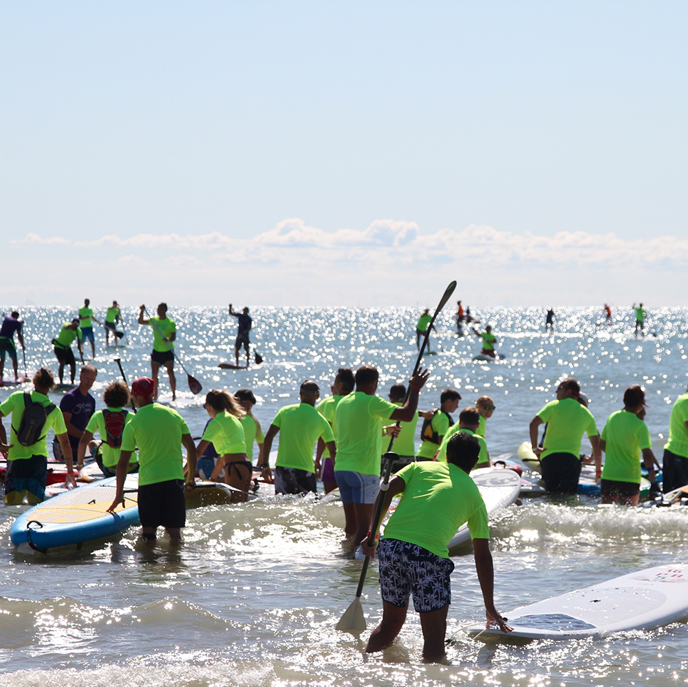 THE APRIL MARINE PADDLE JAM, THE GRAND PAVOIS' SUP GATHERING.